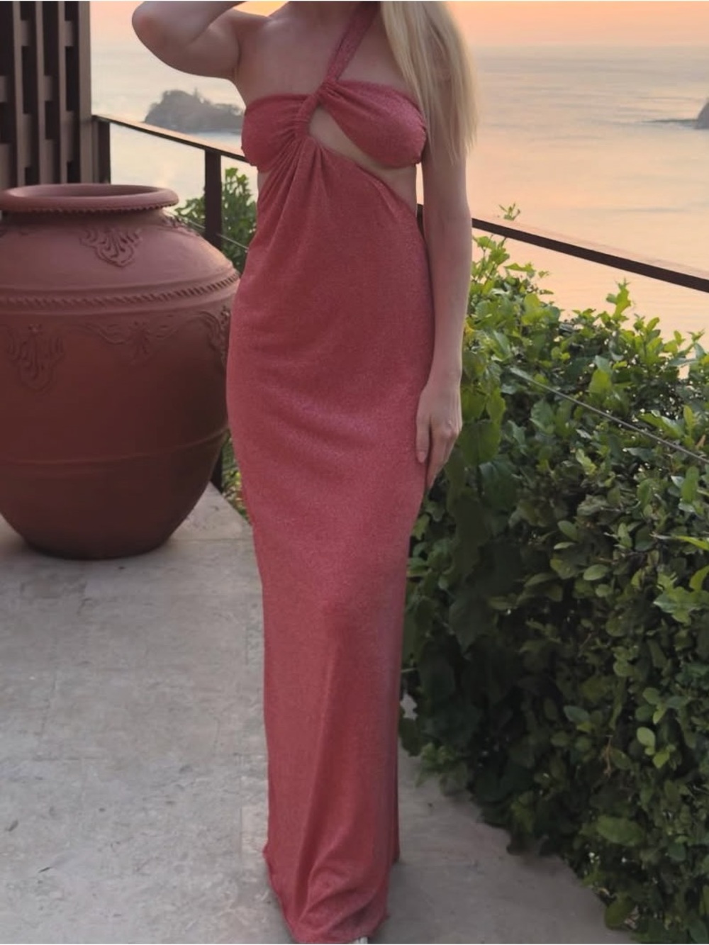 Baobab Collection Joy One-Shoulder Cutout Maxi Dress